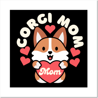 Corgi Mom Posters and Art